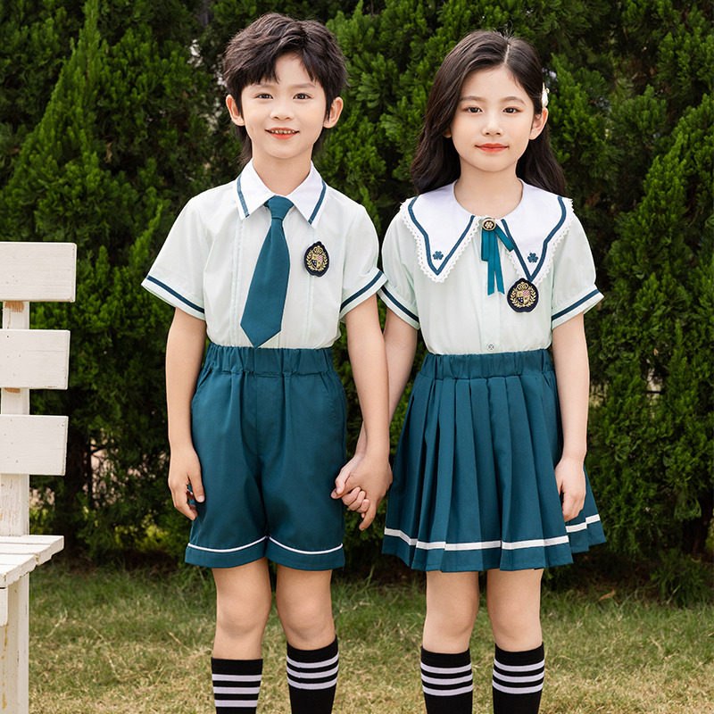 小学生校服夏季短袖套装儿
