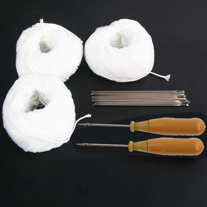 财务记账凭证装订线和针 手动钻孔锥子档案钩锥棉线 装订线粗绳