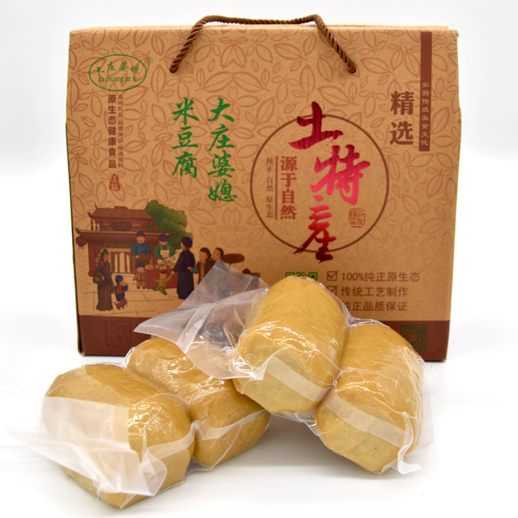 【贵州松桃非遗美食特产·礼盒装】大庄婆媳米豆腐6袋12个4800g