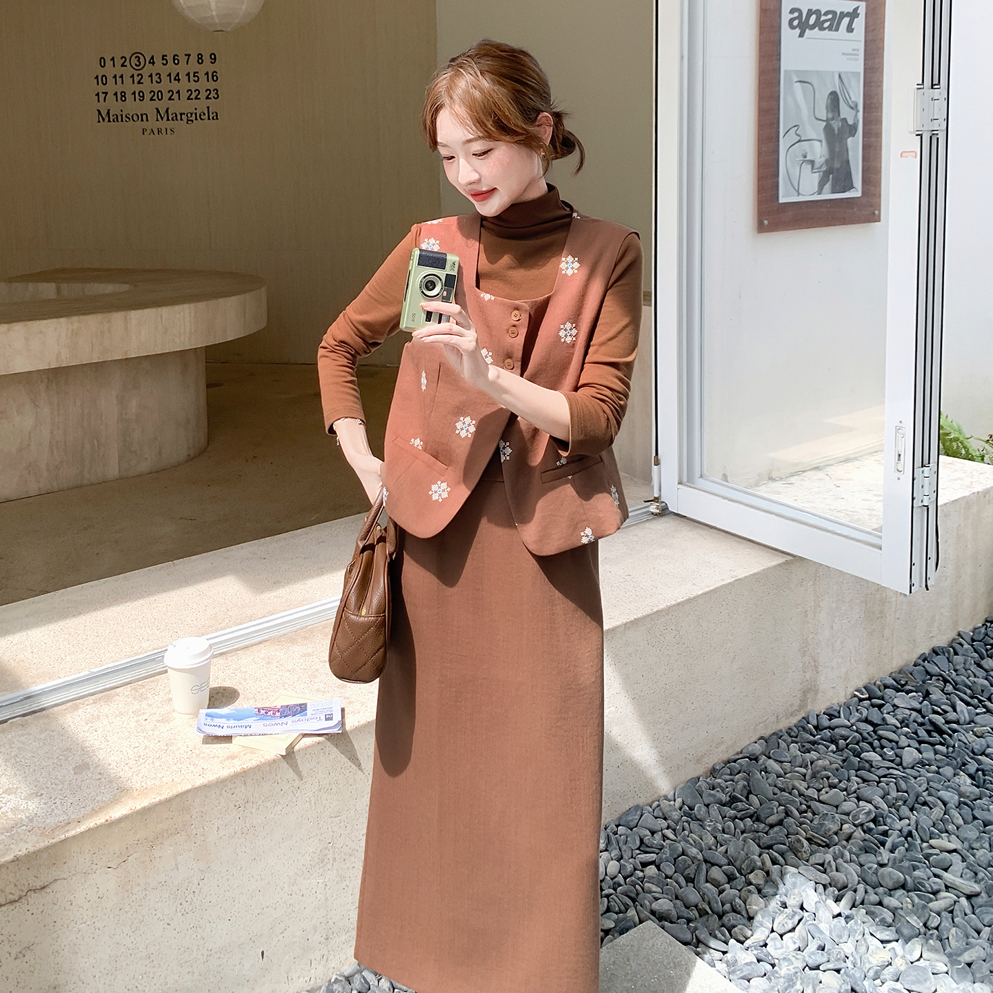 【大货已出！主推款】秋装2025刺绣三件套浙宝101-1011-P185-K278，女装套装/套裙，浙宝101