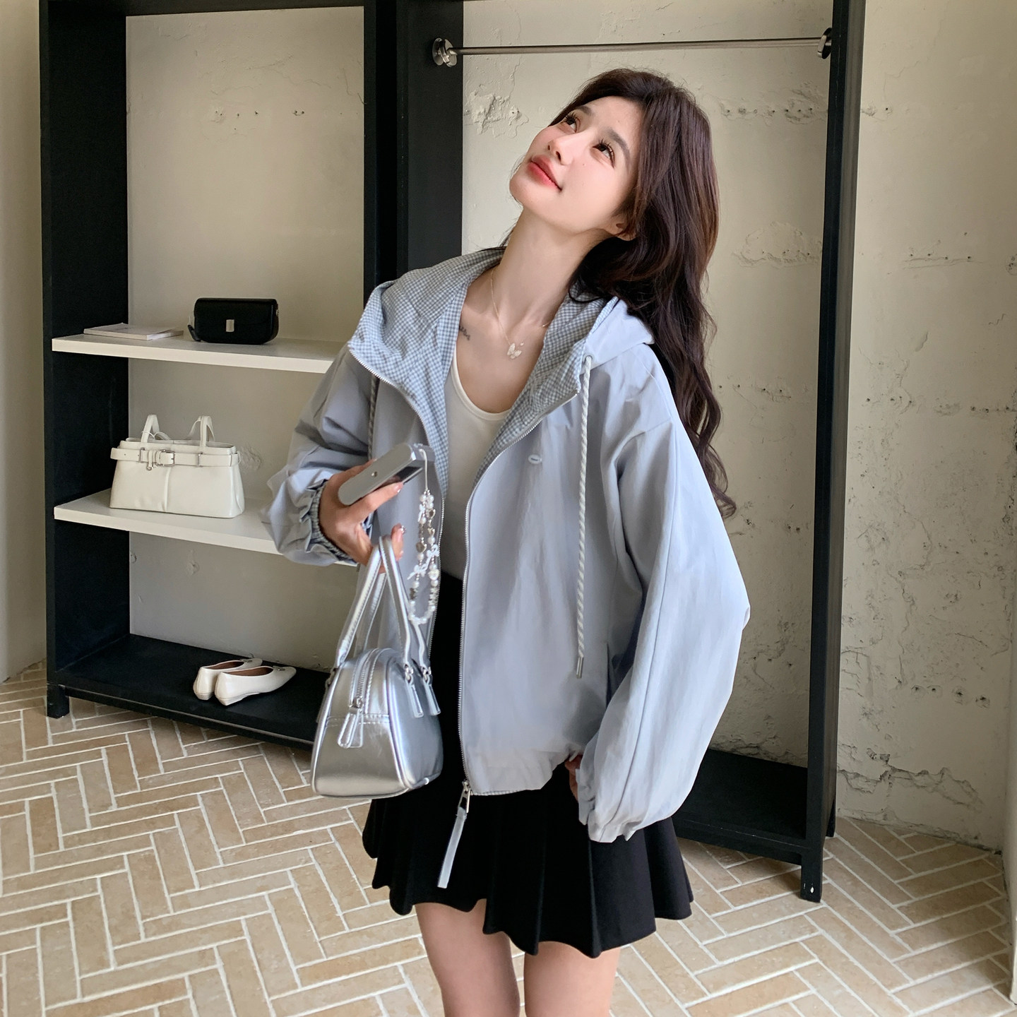 【现货主推款】2026早春新款薄外套连帽上衣B101-2685-P145-K238，女装短外套，浙宝101