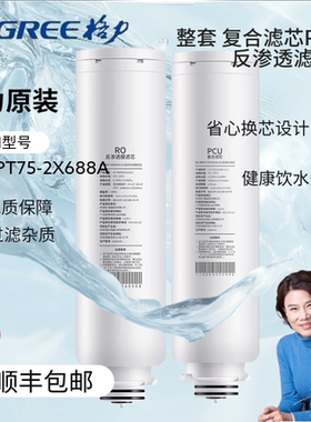 格力全套正品原装净水器家用净水机滤芯 WTE-PT75-2X688A原装滤芯
