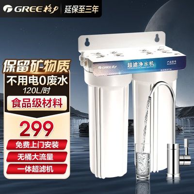 格力超滤净水机家用格力净水器厨房过滤器净化器 WTE-GW120-2501