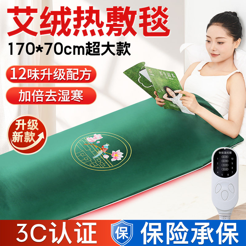 艾灸热敷毯电加热艾草理疗垫艾绒包袋旗舰店全身通用家用养生床垫