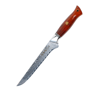 大马士革VG10钢剔骨刀手把肉刀锻打分割刀蒙古剔肉刀藏族剃骨尖刀