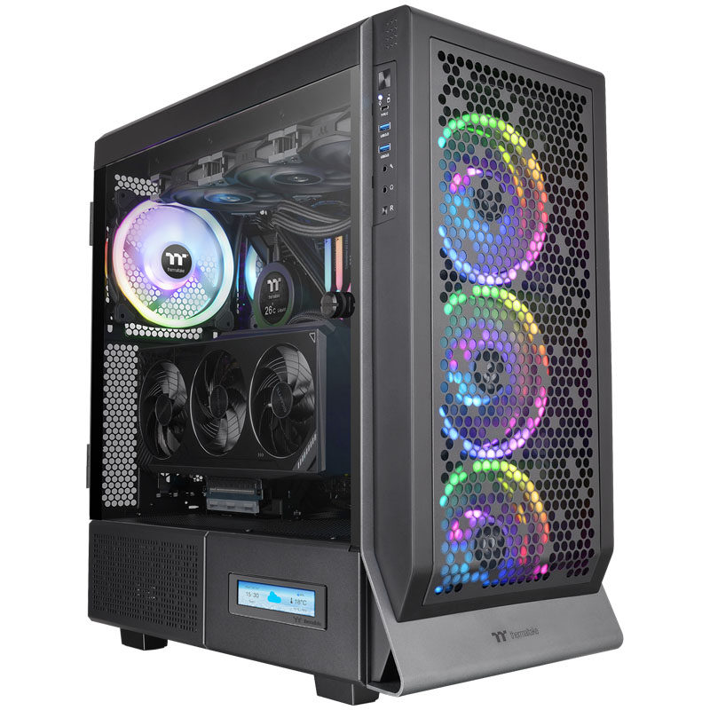 Tt机箱Ceres 500 TG ARGB中塔EATX主板360水冷台式机电脑电竞机箱