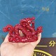 朱砂紫金砂龙摆件中式 青龙客厅进宝办公室神龙动物风水摆件