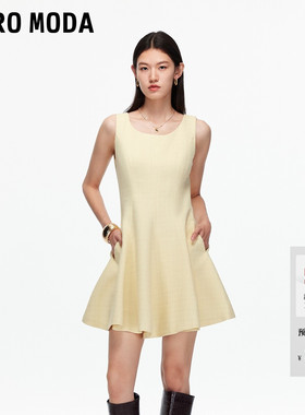 Vero Moda连衣裙2026夏季含棉后身拉链A字裙百搭32537A039