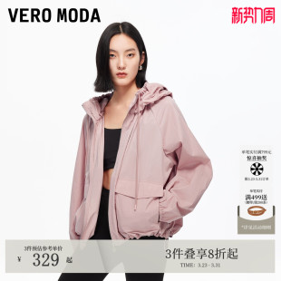 Vero 抽绳宽松休闲外套325317032 Moda夹克2026春夏含棉插肩袖