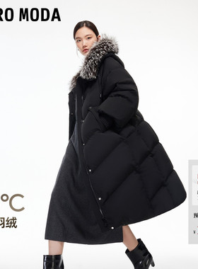 Vero Moda羽绒服冬季可拆毛领云朵鸭绒长款外套325412002