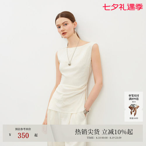 VeroModa衬衫压褶开叉侧拉链