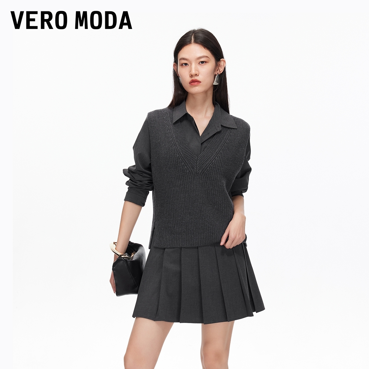 VeroModa含羊毛针织连衣裙