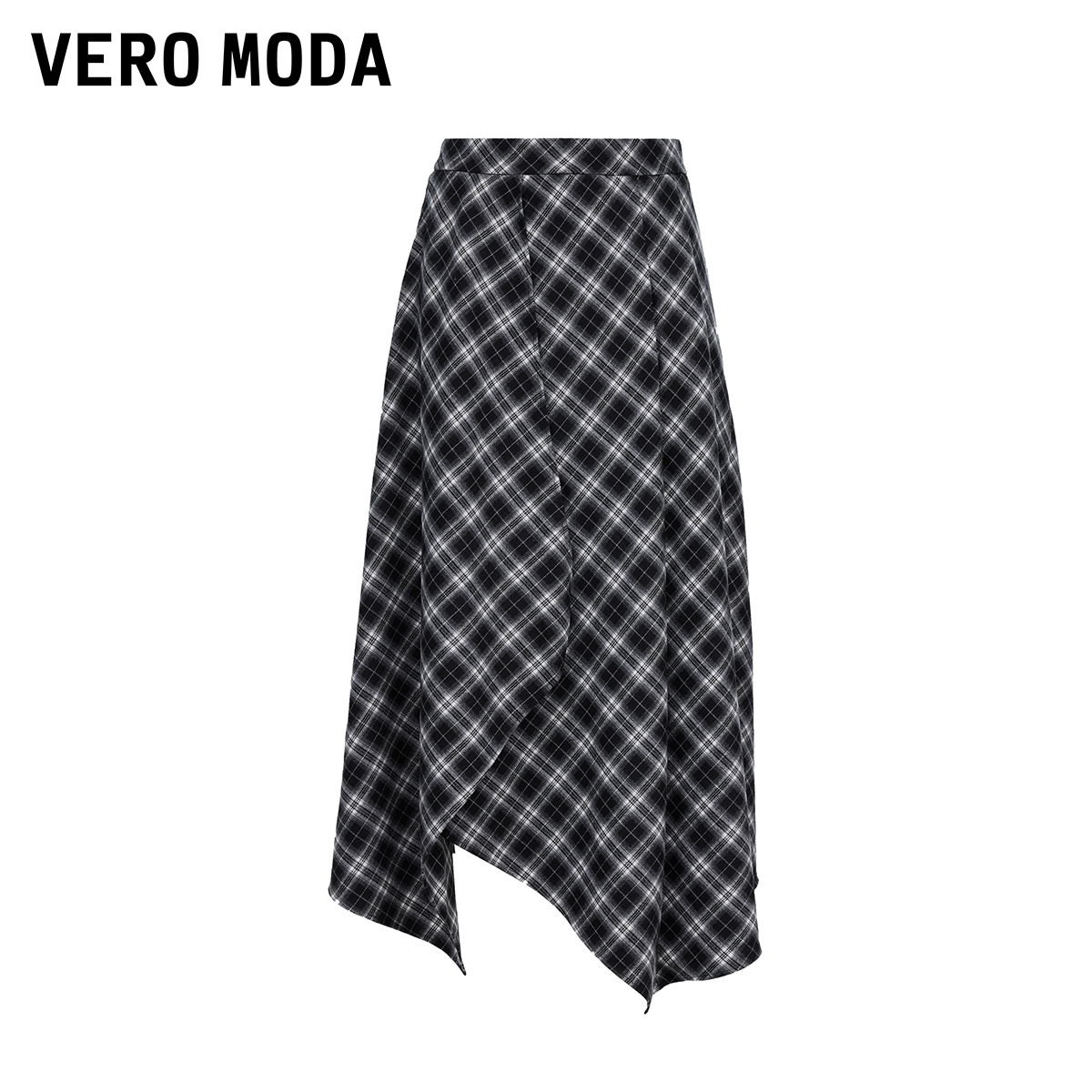 Vero Moda半身裙女2025冬季新款A型不规则裙摆半身裙325416022