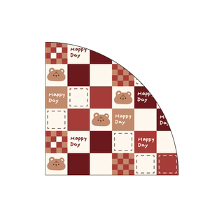 厨房专用地垫扇形防滑防油垫可擦免洗脚垫子高级感硅藻泥吸水地毯