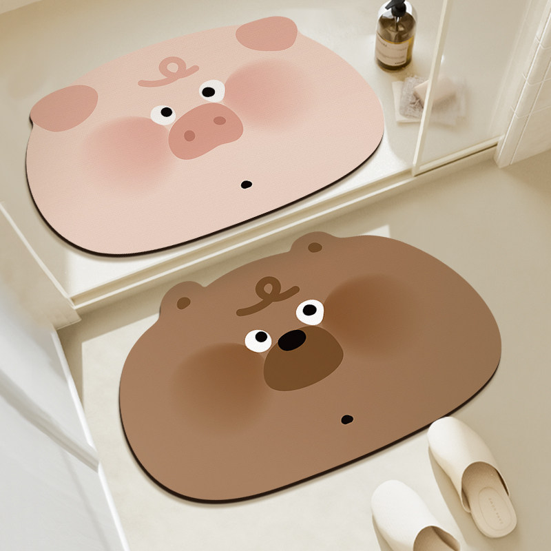 浴室地垫硅藻泥防滑吸水软垫洗手间厨房脚垫子卫生间门口厕所地毯,居家布艺,家用脚垫,淘宝优惠券,粉丝福利购,淘宝优惠卷