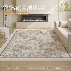 法式复古地毯奶油风沙发客厅冬季2024新款法风卧室床边高级茶几垫