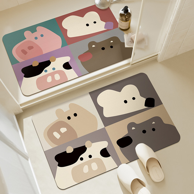 浴室地垫硅藻泥防滑吸水软垫洗手间厨房脚垫子卫生间门口厕所地毯,居家布艺,家用脚垫,淘宝优惠券,粉丝福利购,淘宝优惠卷