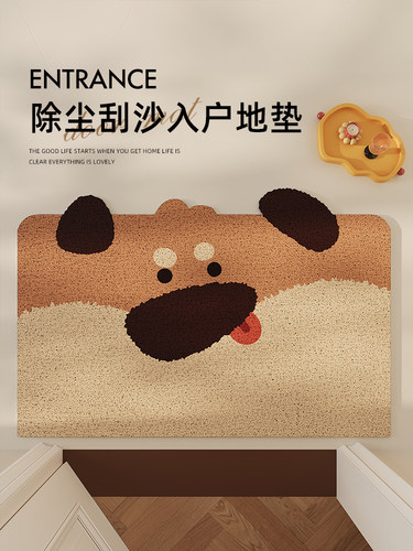 卡通入口门地垫线圈门垫入口防滑土脚垫日常家用地毯可裁剪定制
