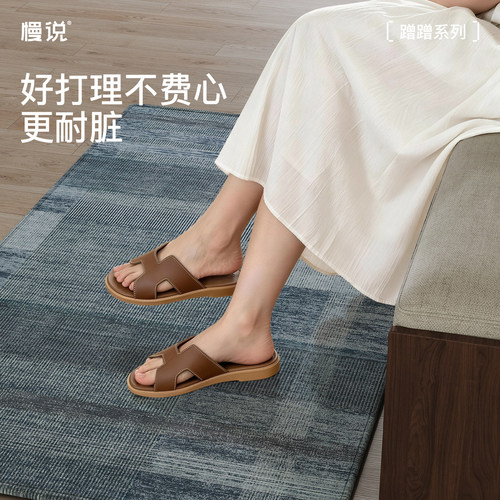 新款高级感轻奢入户门地垫地毯进门口垫防滑耐脏免洗家用定制脚垫