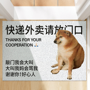 进门丝圈地垫家用玄关入户门口垫子防滑地毯除尘耐脏活着回来就行
