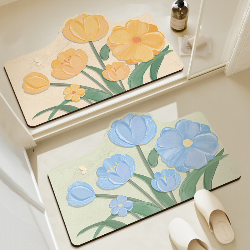 浴室地垫硅藻泥防滑吸水软垫洗手间厨房脚垫子卫生间门口厕所地毯,居家布艺,家用脚垫,淘宝优惠券,粉丝福利购,淘宝优惠卷