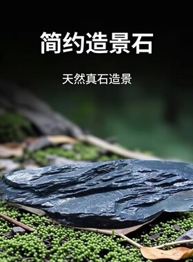 鱼缸造景石乌龟晒台晒背石溪流千层石片岩天然真石头溪流缸造景石