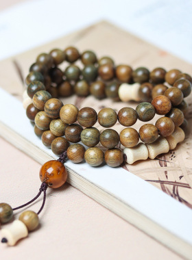 节节高款手链绿檀木DIY手持厂家批发规格0.8男女文玩念珠首饰装饰