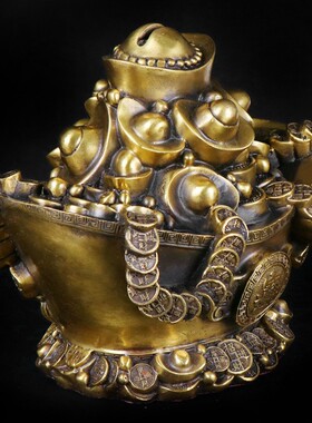 铜元宝 摆件家居供奉佛摆件金元宝摆件