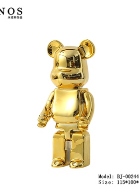 暴力熊家居网红新家新房子客厅电视柜轻奢高档陶瓷酒柜装饰品摆件