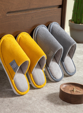 Bedroom Soft Warm Slippers For Women men 拖鞋 winter Lady