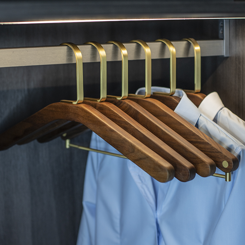 衣架黑胡桃木卧室防滑实木大众