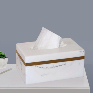 轻奢简约纸巾盒高颜值家用客厅茶几桌面多功能收纳盒摆件乔迁礼品