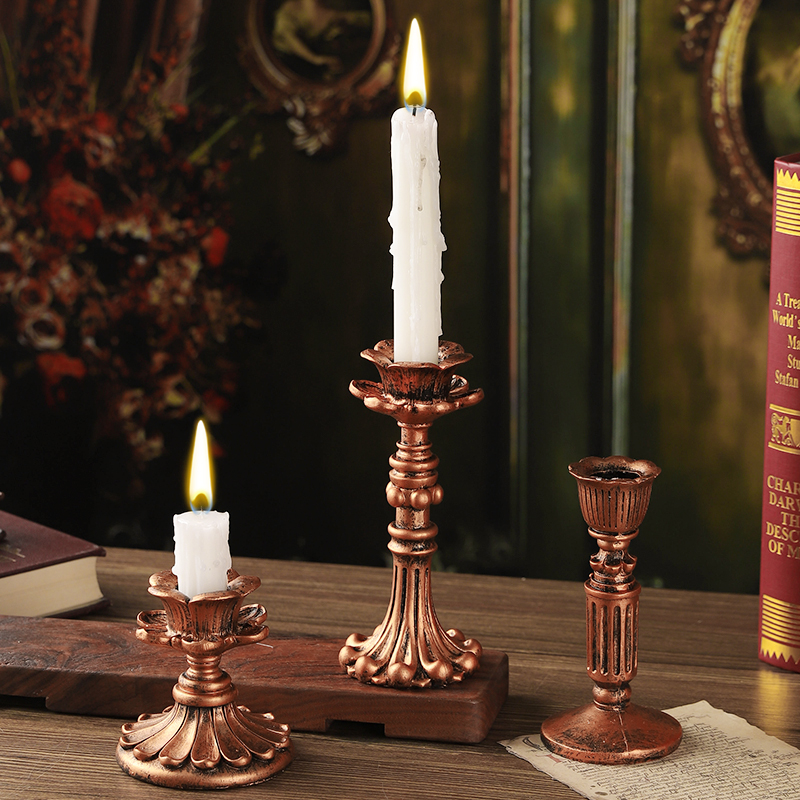 复古欧式高级感氛围感烛台摆件