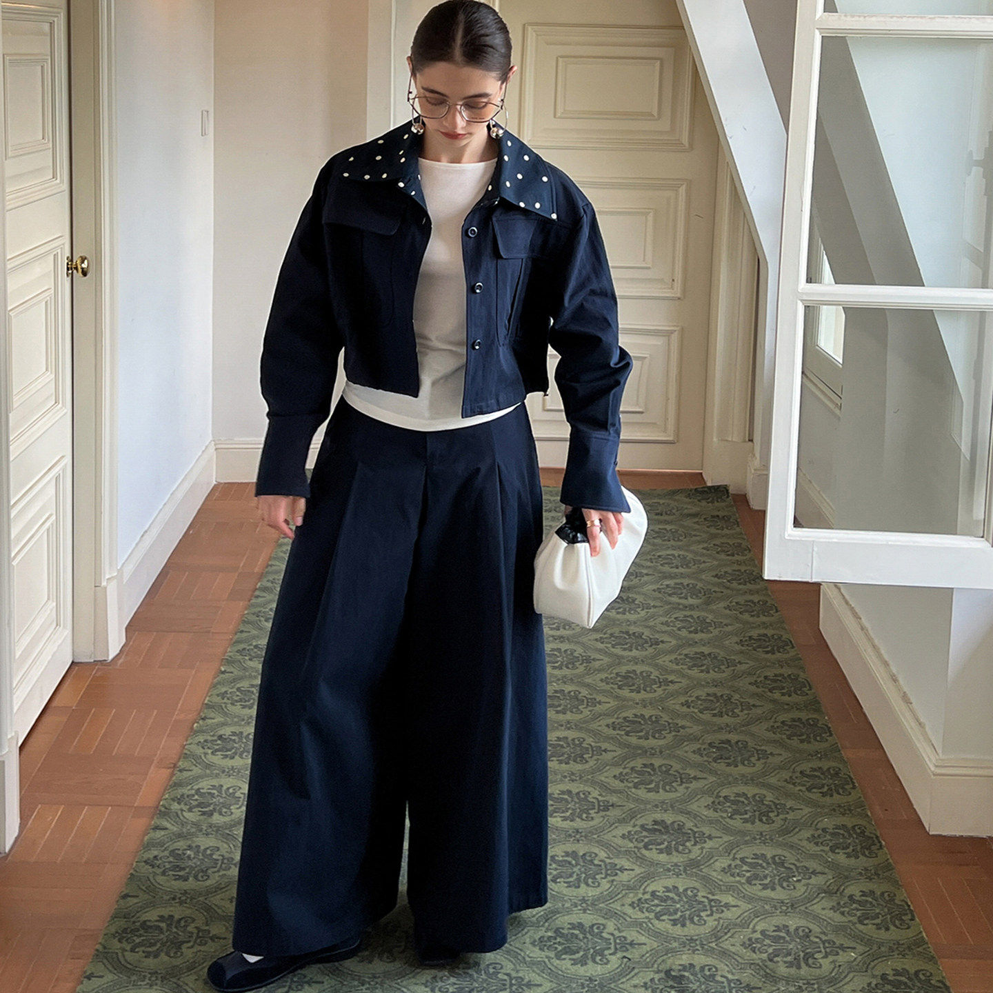 ACDY 复古回潮波尔卡圆点工装风套装气质波点两件套5DQTZ26183,女装/女士精品,时尚套装,淘宝优惠券,粉丝福利购,淘宝优惠卷