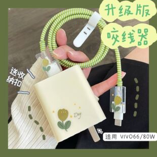s18 x90 x200 IQOO充电器 数据线保护套80w适用vivo pro s20