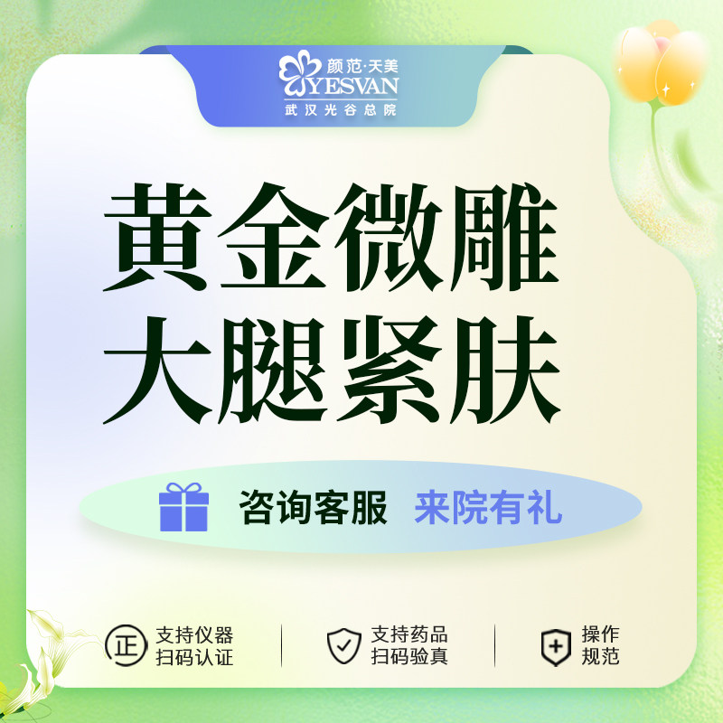 颜范天美黄金微雕双大腿吸脂抽脂紧肤美体塑形瘦腿医美整形