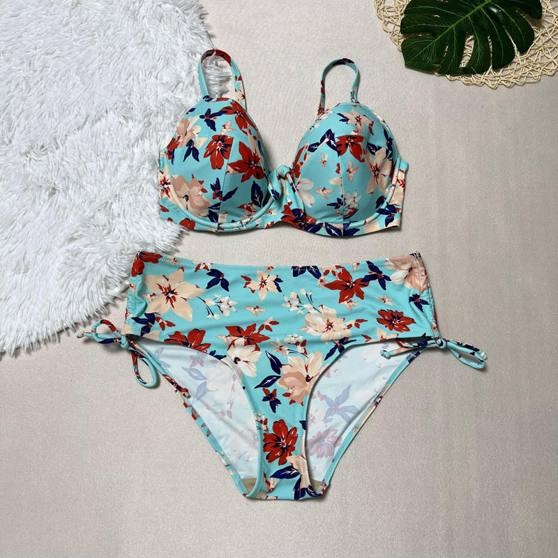 80BDFGIL欧美外贸比基尼套装样板手写 杂款原单游泳衣ZKB001