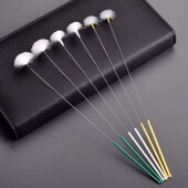 专业采耳工具套装 防滑柄银针鹅毛棒挖耳勺掏耳朵神器扫耳毛大中小