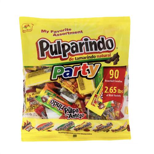 美国直邮De La Rosa Pulparindo Party Mix墨西哥罗望子糖果1200g