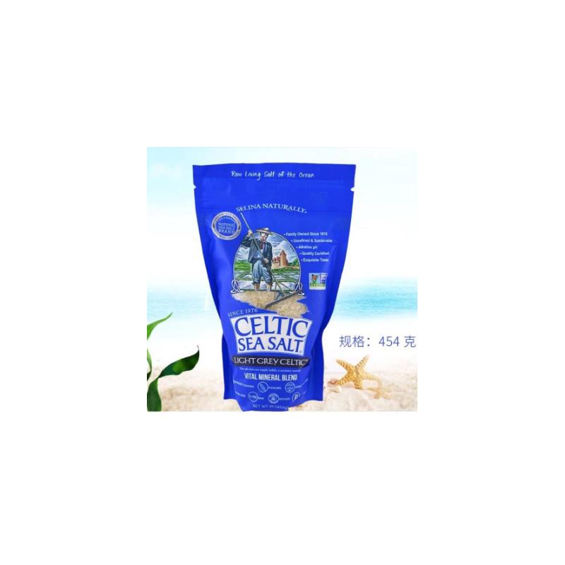 现货美国 凯尔特 Celtic Sea Salt未加工海洋 烘焙 454g 包邮