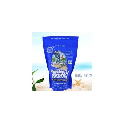 现货美国 凯尔特 Celtic Sea Salt未加工海洋 烘焙 454g 包邮