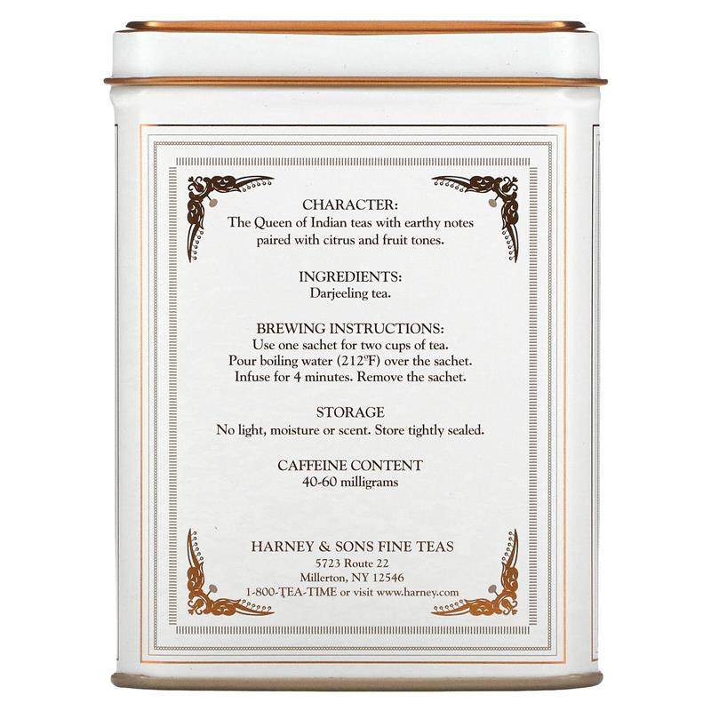 预/定 Harney Sons哈尼桑尔丝大吉岭红茶茶包袋泡茶20包/40g