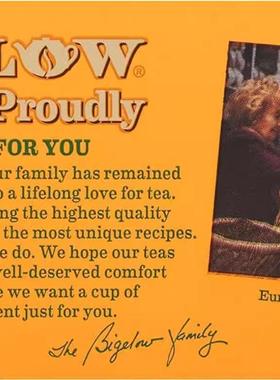 Bigelow 比奇洛香甜桃子茶水果茶冷泡茶袋泡茶 20包