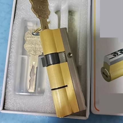 防盗门锁芯进户入户通用型钥匙叶片锁芯A级家用铁大门锁C级锁心