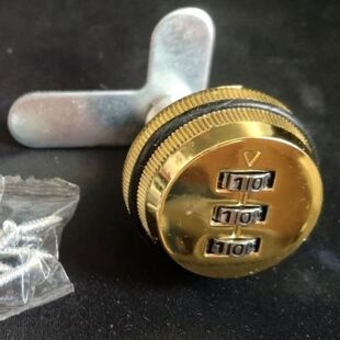 橱柜衣柜双开柜门锁鞋柜锁信箱家具对开门密码锁抽屉锁机械柜门锁