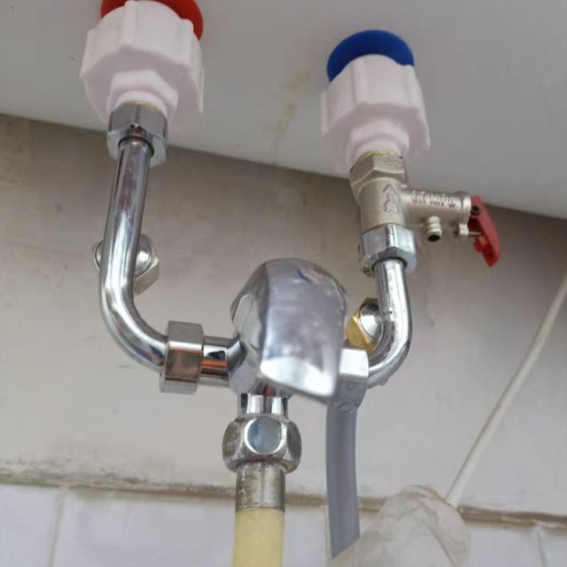 电热水器混水阀明装家用冷热水龙头 浴室U型淋浴开关通用水阀配件