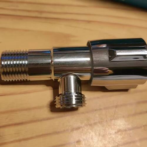 开关通用4分阀门一进二出热水器马桶角阀冷热全铜家用三角阀加厚