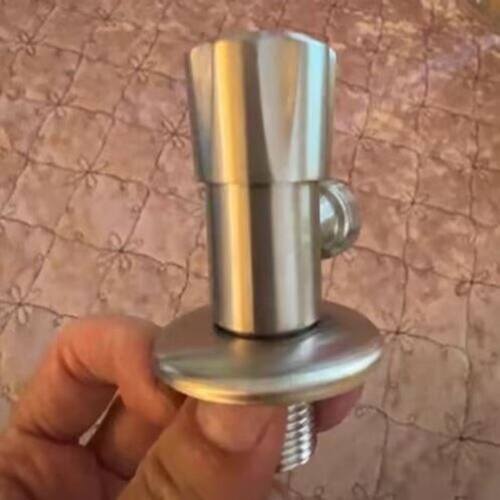 马桶三角阀加长冷热开关阀加厚厨房专用入墙不锈钢4分家用热水器