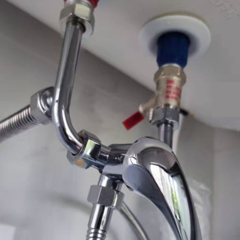 304不锈钢电热水器混水阀卫生间浴室淋浴冷热水龙头配件U型阀开关