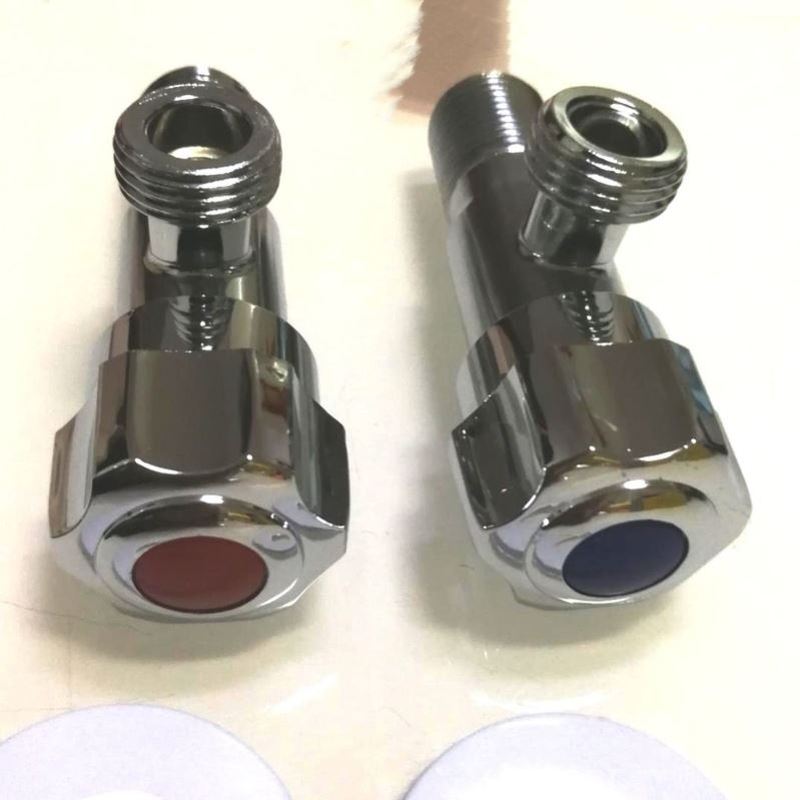 家用热水器全铜进水加长三通三角阀双用开关冷热水一进二出304
